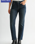 Dark Whisker Wash Plus-Size Dover Straight Leg