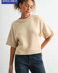 Khaki Plus-Size Broome Crop Sweater