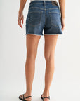 Dark Tagged Whisker Wash Eiffel Denim Short