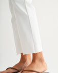 Ivory Cropped Flare Leg