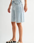 Snow Wash Chelsea Denim Bermuda Short