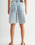 Snow Wash Chelsea Denim Bermuda Short