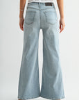 Light Antique Wash Bond Wide Leg Jeans