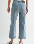 Light Antique Wash Dover Cropped Straight Leg