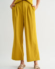 Dijon Pleated Wide Leg Trouser