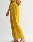 Dijon Pleated Wide Leg Trouser