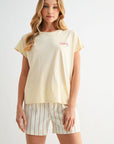 Pearl Dolman Sleeve Graphic Tee