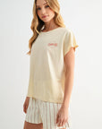 Pearl Dolman Sleeve Graphic Tee