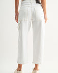 Relaxed Carpenter Crop Jean Ivory