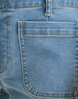 Soho Crop Jean Light Vintage Blue Denim
