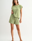 Pear Cozy Rib Tee