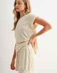 Pearl Cozy Rib Tee