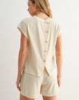 Pearl Cozy Rib Tee