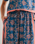 Cadet Blue Side Slit Pant