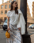 Side Tie Knit Top Gardenia