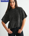 Charcoal Plus-Size Broome Chenille Sweater