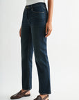 Dark Whisker Wash Plus-Size Dover Straight Leg