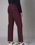 Maroon Dover Straight Leg Jean