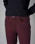 Maroon Dover Straight Leg Jean
