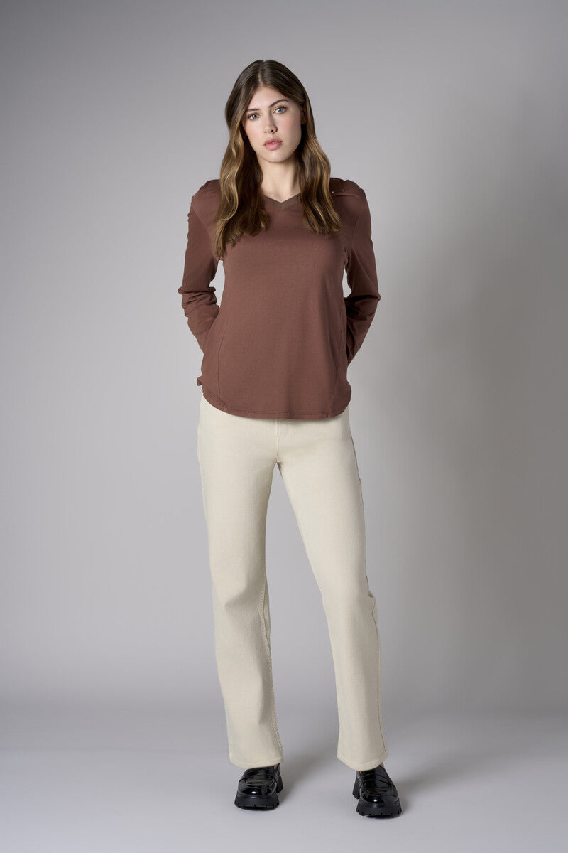 Step up your look with this unique 'Bone White Denim' Dover Straight Leg- White.