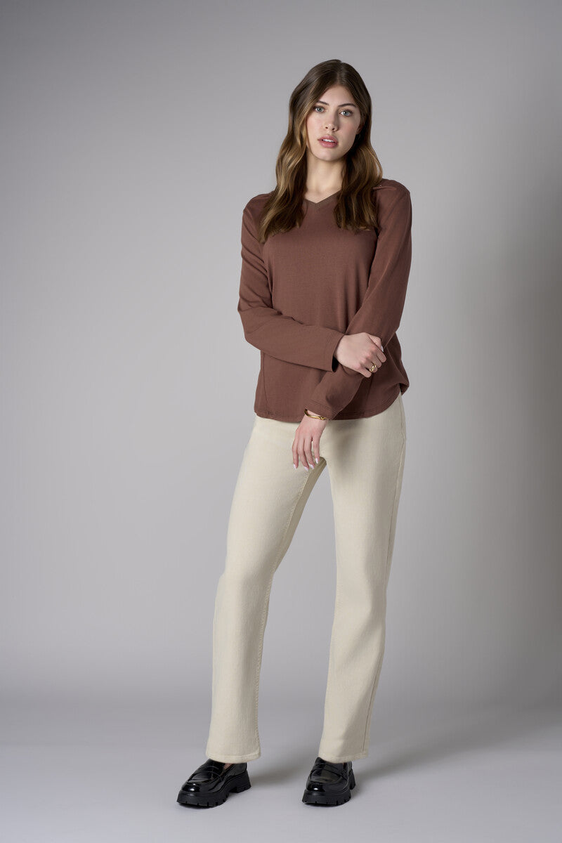Step up your look with this unique 'Bone White Denim' Dover Straight Leg- White.