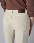 Step up your look with this unique 'Bone White Denim' Dover Straight Leg- White.
