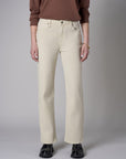 Step up your look with this unique 'Bone White Denim' Dover Straight Leg- White.