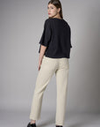 Step up your look with this unique 'Bone White Denim' Dover Straight Leg- White.