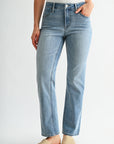 Medium Indigo Denim Dover Straight Leg