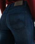 Medium Indigo Denim Dover Straight Leg