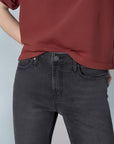 Experience the warm look of our 'Black Denim' Chelsea Bootcut- Washed Black.