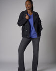 Experience the warm look of our 'Black Denim' Chelsea Bootcut- Washed Black.