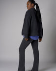 Experience the warm look of our 'Black Denim' Chelsea Bootcut- Washed Black.