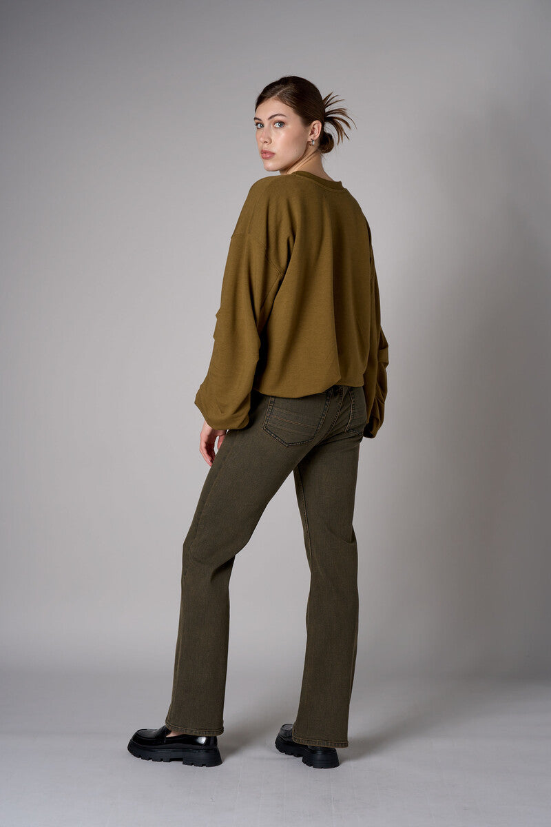 Experience the warm look of our 'Olive' Chelsea Bootcut.