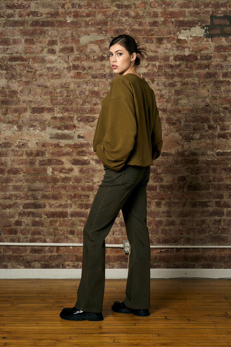Experience the warm look of our 'Olive' Chelsea Bootcut.