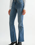 Vintage Crease Wash Eiffel Flare Leg