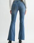 Vintage Crease Wash Petite Eiffel Flare Leg