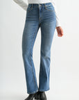 Vintage Crease Wash Petite Eiffel Flare Leg