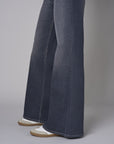 Add a pop of color to your look with the 'Black Denim' Bond Wide Leg.