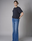 Go bold with the 'Indigo Denim' Bond Wide Leg, designed for standout style.
