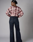 Dark Whisker Wash Soho Wide Leg Jean