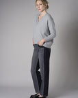 Dark Whisker Wash Two-Tone Straight Leg Jean