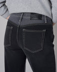 Dark Whisker Wash Two-Tone Straight Leg Jean