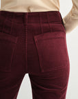 Burgundy Soho Straight Leg Corduroy Pant