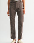 Mushroom Soho Straight Leg Corduroy Pant