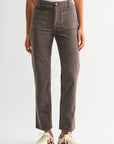 Mushroom Soho Straight Leg Corduroy Pant