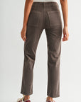 Mushroom Soho Straight Leg Corduroy Pant