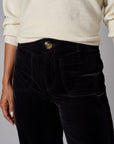 Black Soho Straight Leg Corduroy Pant