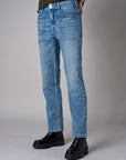 Patch Pocket Tapered Jean in Indigo