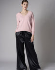 Black Pull On Wide Leg Pant